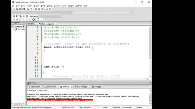 Compiler Design Lab 3, (C program to detect tokens) | Keywords, Identifier, Operators,Separators смотреть онлайн