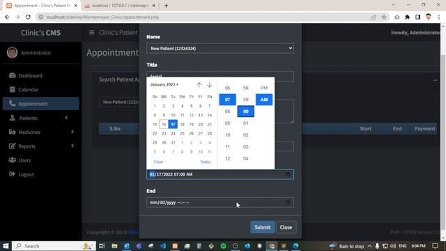Clinic's Patient Management System - PHP demo смотреть онлайн