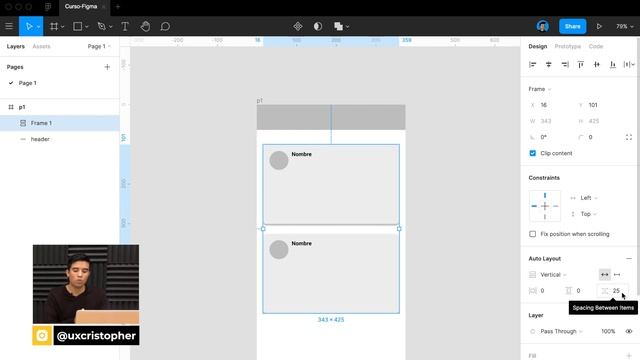 Figma Tutorial - Trabajando con Auto Layout смотреть онлайн