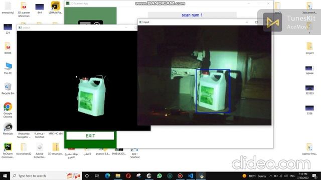 structured light 3D scanner with Tkinter GUI app смотреть онлайн