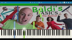 Baldi's Basics The Musical - Random Encounters [Easy Piano Tutorial]
