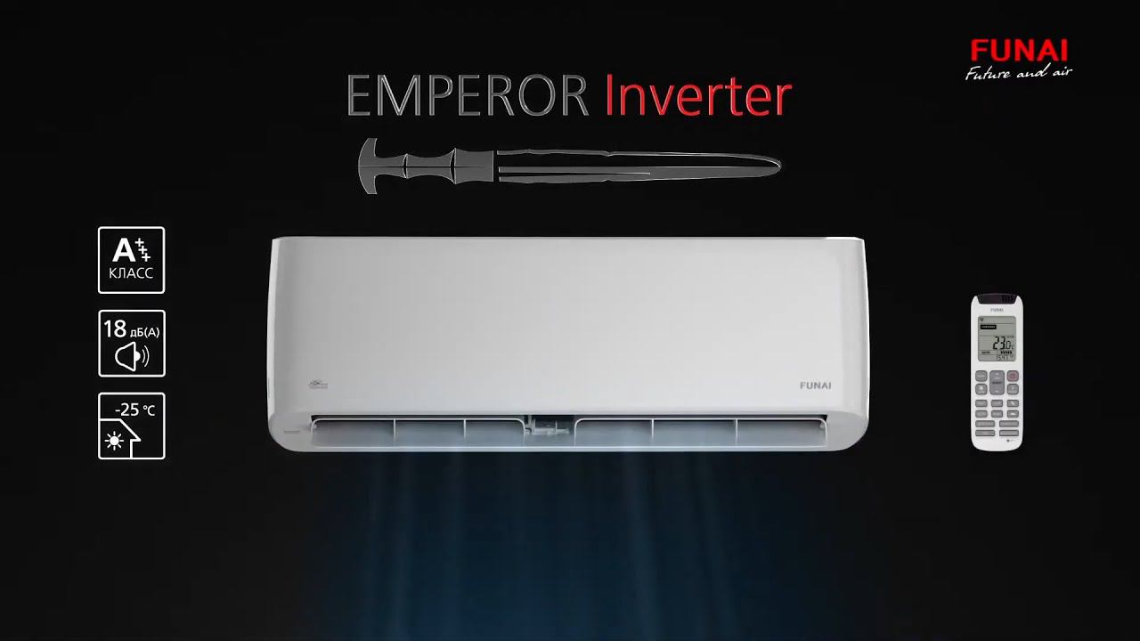Инверторный кондиционер FUNAI EMPEROR Inverter - КиТ системы смотреть онлайн