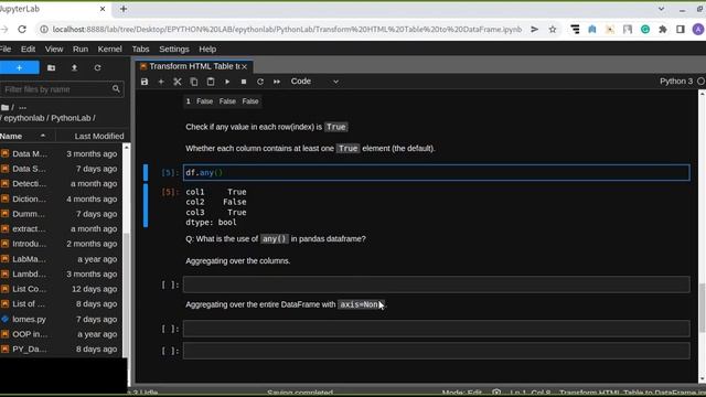Pandas DataFrame any() Method | How to use any() in Pandas DataFrame смотреть онлайн