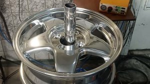 Покраска дисков в хром с помощью Tesla Profi 3