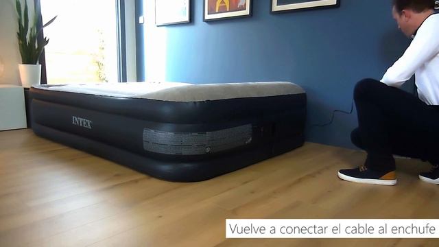 Colchón Hinchable Electrico Intex Rest Bed Deluxe Fiber Tech 2 personas - 64136 смотреть онлайн