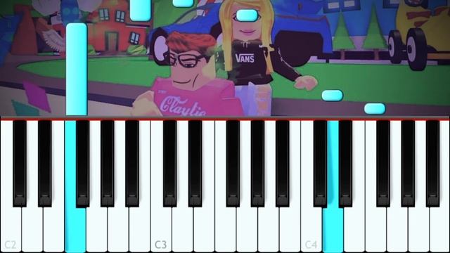 Adopt Me! Night Theme piano tutorial смотреть онлайн