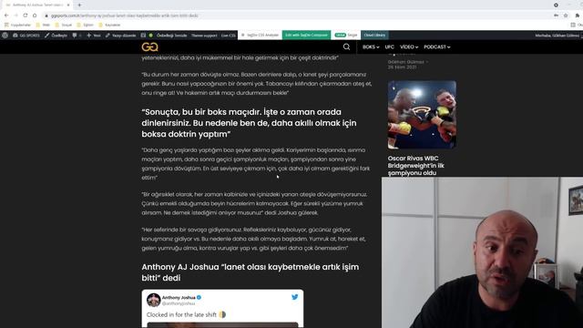 Anthony Joshua Lanet Olası Kaybetmekle Artık İşim Bitti