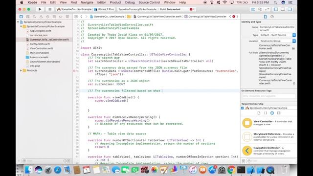 Searchable Table View with Swifty JSON (Swift 3 + XCode Tutorial) смотреть онлайн