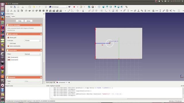 FreeCAD PartDesign Mirrored Feature смотреть онлайн