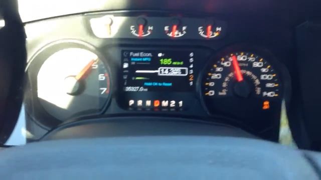 Stock 2011 Ford Raptor 6.2 0-90 Acceleration