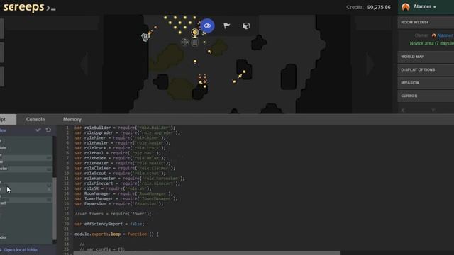 Screeps Game Overview смотреть онлайн