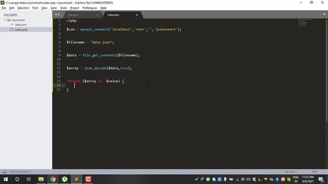 Insert json data into phpmyadmin using php смотреть онлайн