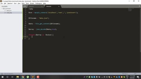 Insert json data into phpmyadmin using php