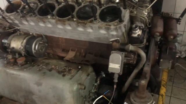 Двигатель 1Д12 танковый после 30лет хранения, вскрытие. смотреть онлайн