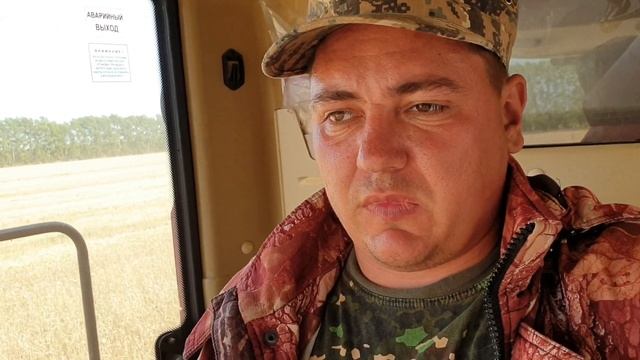 Молотим пшеницу на прямую второй день! смотреть онлайн