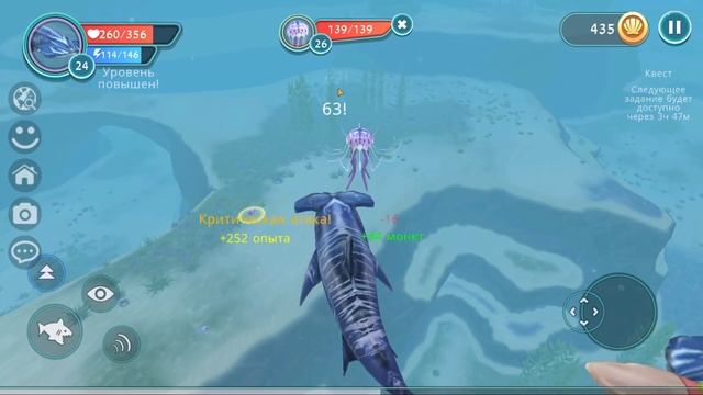 ЛУЧШЕ МЕСТО ДЛЯ ПРОКАЧКИ АКУЛЫ в WILDCRAFT OCEAN смотреть онлайн