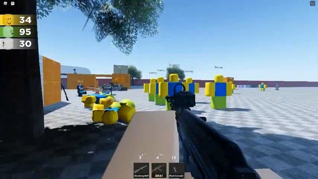 Испытание оружия в мини режиме - ROBLOX смотреть онлайн
