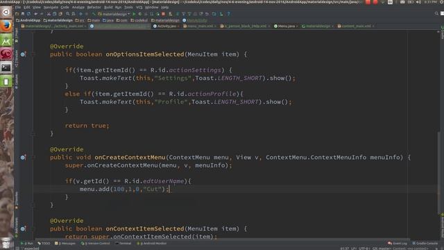 Android Tutorial 2019 - Context Menu in Android Material Design - Part 4 смотреть онлайн