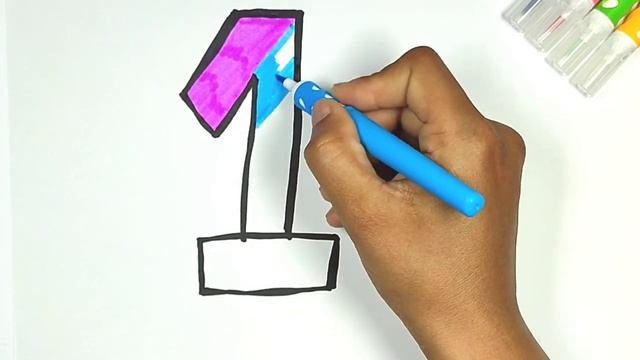 drawing number 1 for kids рисунок смотреть онлайн