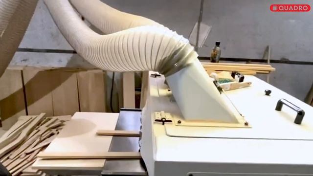 Строгание нескольких заготовок бука на реймусовом станке со спиральным валом QUADRO 63W смотреть онлайн