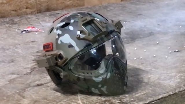 Тест защитного стекла - китайского тактического шлема "F22 OneTigris" смотреть онлайн