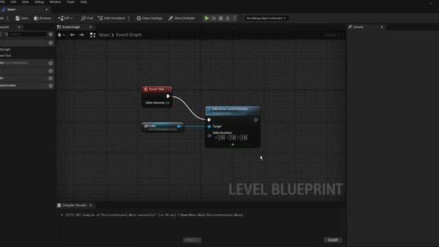 UE5 Blueprints Tutorial 012-4 Nodes: Event Tick, Add Actor Local Rotation смотреть онлайн