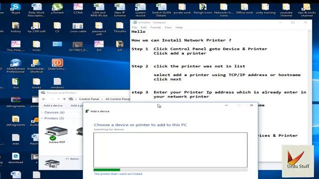 how to setup network printer in windows 10 /How to add network printer on windows 7/8/10 смотреть онлайн