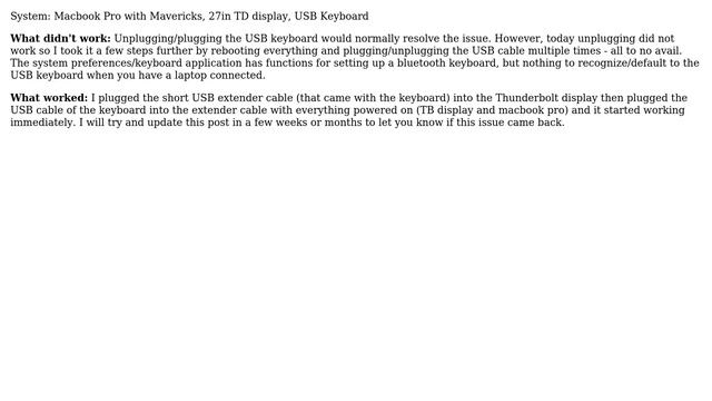 Apple: Thunderbolt Display does not recognize USB keyboard (11 Solutions!!) смотреть онлайн