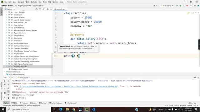 67 - Property Decorator - OOP | Python Full Course For Beginners смотреть онлайн