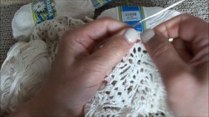 Ажурный узор крючком в копилочку. Штора крючком из пряжи Ромашка. #сидимдома