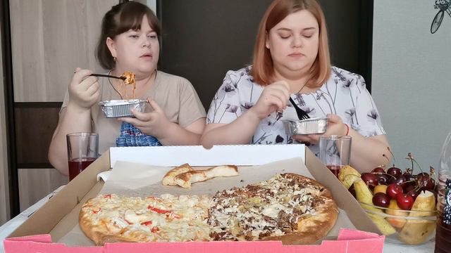 Мукбанг/Пицца 2 вкуса/Игра "Одно слово"/Pizza/Mukbang смотреть онлайн
