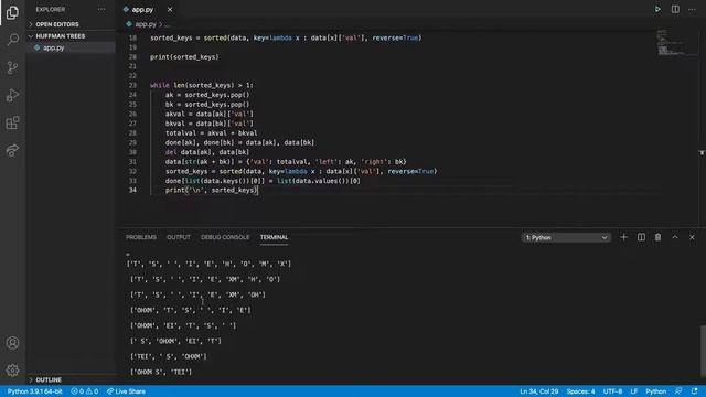 Making a Huffman Tree Encoder - Python Tutorial смотреть онлайн