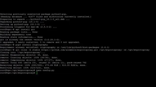 Установка и настройка MTProto Fake TLS для Telegram смотреть онлайн