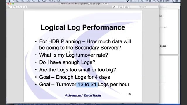 Informix Tutorial - Managing Informix Logs by Lester Knutsen смотреть онлайн