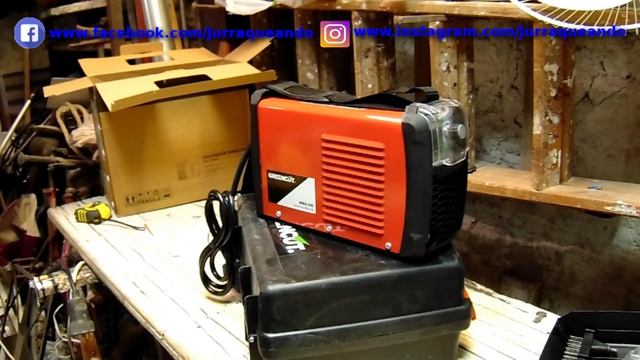 Soldador Inverter DC MMA 200Amp IGBT Turboventilado Pantalla LCD GREENCUT