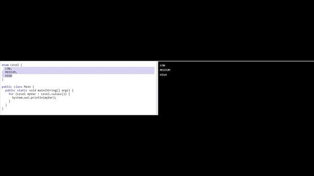 Enumerators in Java смотреть онлайн