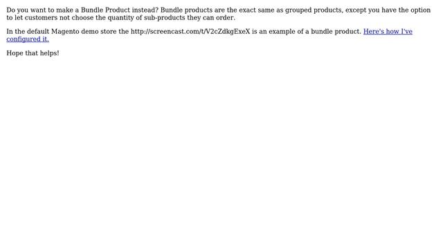 Magento: Product type for me? Grouped bundle? (2 Solutions!!) смотреть онлайн