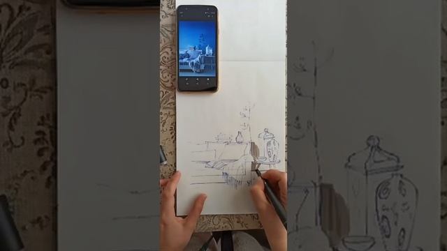 20 MINSKETCH | Быстрый скетчинг маркерами | СИНИЙ ИНТЕРЬЕР смотреть онлайн