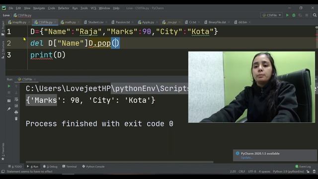 TERM 1-Complete 12th Computer Science |Python -Deleting Dictionary Elements |pop() and del | Part 2 смотреть онлайн