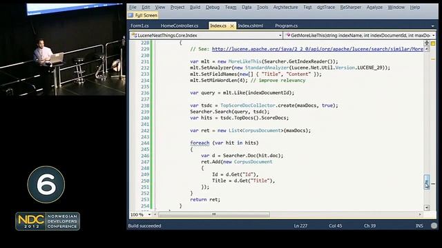 Full-text search with Lucene and neat things you can do with it - Itamar Syn-Hershko @ NDC 2012 смотреть онлайн