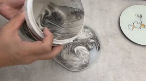 Мраморная техника заливки/ гипсовые изделия🤍