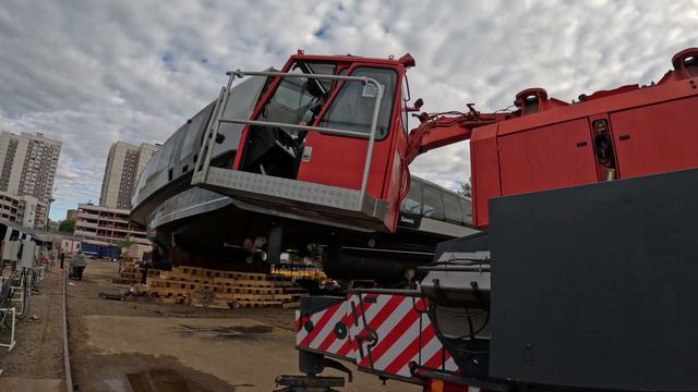 Работа крана Liebherr LTM 1500