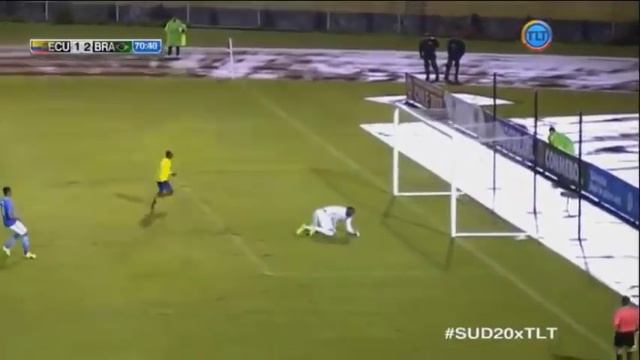 Gol de Renny Jaramillo - Ecuador 1 x 2 Brasil - Sudamericano Sub 20 смотреть онлайн