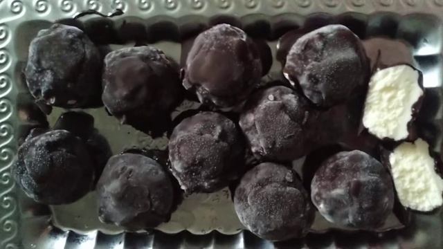 Кето творожные сырки из горького шоколада,эритрита,сливочного масла,кокосового масла и творога!???? смотреть онлайн