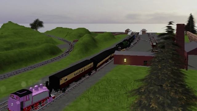 E. 30 PLAYING THOMAS & FRIENDS CRASHES ROBLOX - Cool Beans Railway, Blue Train With Friends смотреть онлайн