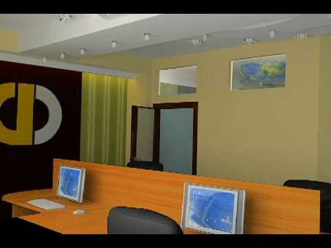 3D-видео модель дизайна офиса на Донской смотреть онлайн