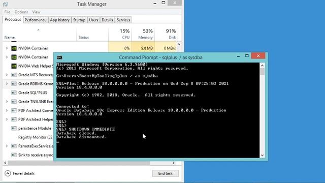 Start and Stop Oracle Database Server on Windows смотреть онлайн