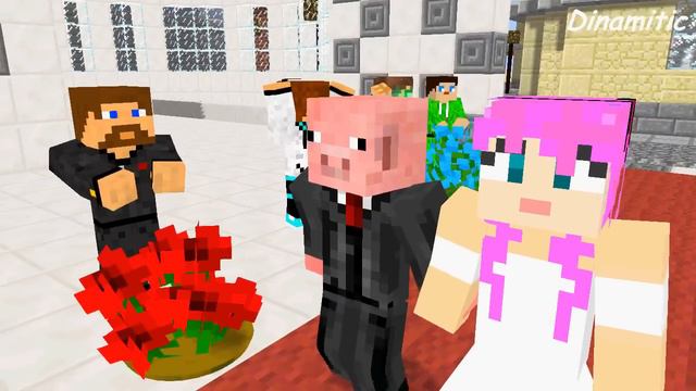 Диллерон и Миникотик. Свадьба. Minecraft Мультики смотреть онлайн