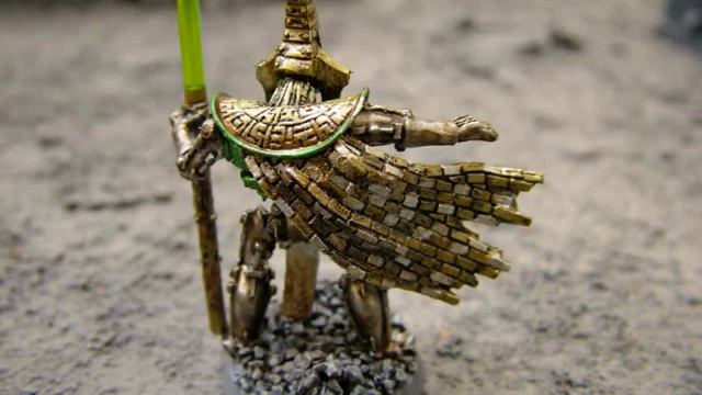 Warhammer 40K OOP Classic Necron Lord Staff of Light conversion смотреть онлайн
