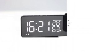 Часы с проекцией на потолок на потолок электронные настольные радио с термометром будильник